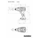 Metabo akkus 18V ütvefúró-csavarbehajtó 130Nm szénkefementes, 2000min SB 18 LTX BL I akku és töltő nélkül +metaBOX 145l, 602360840