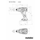 Metabo akkus 18V ütvefúró-csavarbehajtó 130Nm szénkefementes, SB 18 LTX BL I +2x5,2Ah Li-Ion akku+ ASC 55 töltő +metaBOX 145l, 602360650