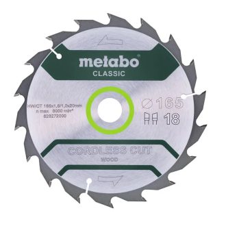   Metabo körfűrészlap 165x20mm 42WZ 5° precision cut wood - classic, fa, 628272000