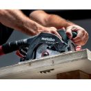 Metabo akkus 18V kézi körfűrész KS 18 LTX 57 165x20mm +KFS 44 fejező sín, +keményfém körfűrészlap (18 fog) akku és töltő nélkül +metaBOX340 , 691195000