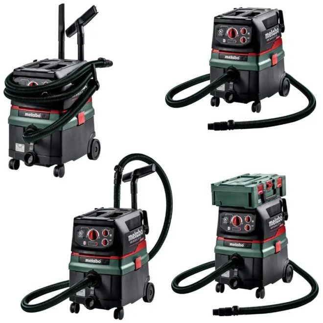 Metabo akkus 2x18V/1x36V nedves/száraz porszívó, szénkefementes ASR 36-18 BL 25 M SC elektromágneses rázóegységgel, akku és töltő nélkül, 2db M-es PES szűrő, 13kg, 602046850