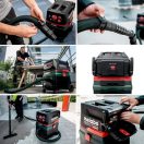 Metabo akkus 2x18V/1x36V nedves/száraz porszívó, szénkefementes ASR 36-18 BL 25 M SC elektromágneses rázóegységgel, akku és töltő nélkül, 2db M-es PES szűrő, 13kg, 602046850