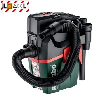   Metabo akkus 18V nedves/száraz porszívó kézi szűrőtisztítással, AS 18 L PC Compact, 6liter, (IPX4), L-es, 3.8kg, akku és töltő nélkül, 602028850