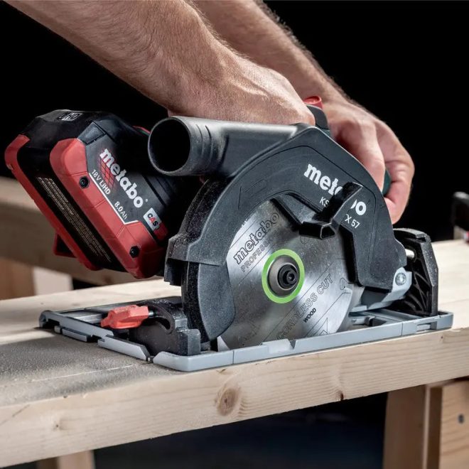 Metabo akkus 18V körfűrész 0-57mm 4600/min, KS 18 LTX 57 +metaBOX 340, akku és töltő nélkül, 601857840