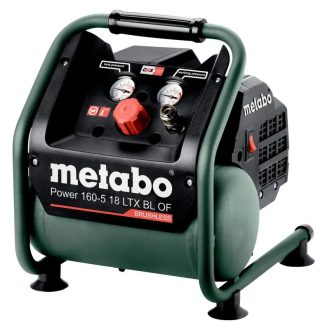   Metabo akkus 18V kompresszor szénkefement., 60l/min 8bar, Power160-5 18LTX BLOF+akku és töltő nélkül, 601521850