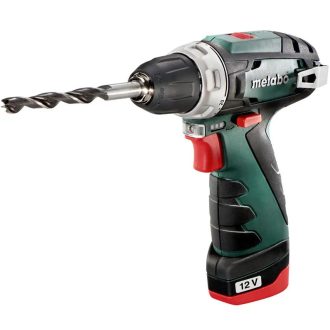   Metabo akkus 12V fúrócsavarozó 34Nm PowerMaxx BS Basic +2 db 2,0Ah Li-Power akku +LC 40 töltő +műanyag hordtáska , 600984500