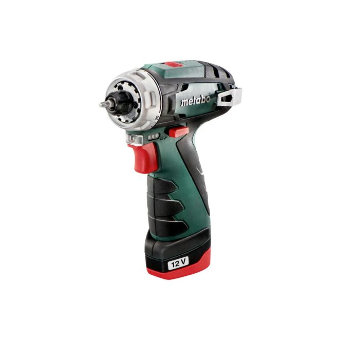 Metabo akkus 12V fúrócsavarozó 34Nm PowerMaxx BS Basic +2 db 2,0Ah Li-Power akku +LC 40 töltő +műanyag hordtáska , 600984500