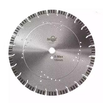   Flexmann For Cut gyémánttárcsa X-Max 350x3,2x15x24x25,4mm szinterezett, turbo szegmentált, öregbeton, vasbeton, X-Max-350
