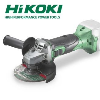   Hikoki akkus sarokcsiszoló 115mm 18V alapgép + 125mm-es 338845 burkolat, akku és töltő nélkül, kartonban, G18DSL2W4Z