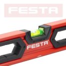 Lev Festa alumínium vízmérték 60cm, 3 libellás, ütésálló, pontosság 0,5mm/m, 15756