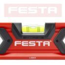 Lev Festa alumínium vízmérték 60cm, 3 libellás, ütésálló, pontosság 0,5mm/m, 15756