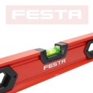 Lev Festa alumínium vízmérték 80cm, 3 libellás, ütésálló, pontosság 0,5mm/m, 15758