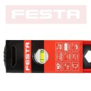 Lev Festa alumínium vízmérték 80cm, 3 libellás, ütésálló, pontosság 0,5mm/m, 15758