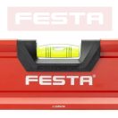 Lev Festa alumínium vízmérték 100cm, 3 libellás, ütésálló, pontosság 0,5mm/m, 15760