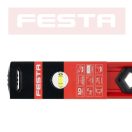 Lev Festa alumínium vízmérték 100cm, 3 libellás, ütésálló, pontosság 0,5mm/m, 15760