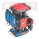 Lev Festa T-nyelű torx és imbuszkulcs készlet, 14 db-os, KÉK - TORX 10, 15, 20, 25, 30, 40, 45, PIROS - IMBUSZ 2,5, 3, 4, 5, 6, 8,10, CrV, 18501