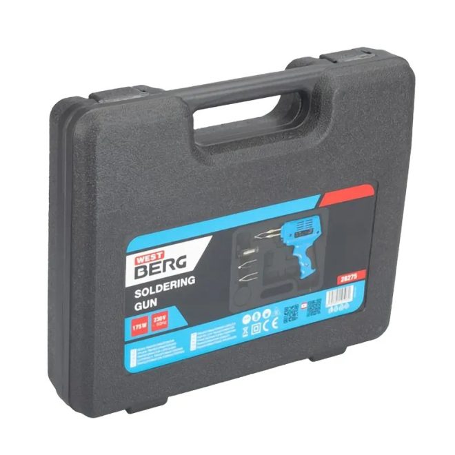 Lev Westberg forrasztó pisztoly 175W, kofferben , 28275