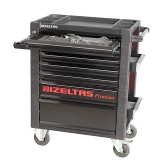   Izeltas BLACK PREMIUM Széria műhely kocsi TELJES, 7 fiók. 250 db, 8245 00 7096