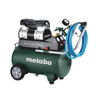   Metabo kompresszor, Basic 270-50 OF Silent, 10bar olajmentes, 50 liter, csendes, 601594000