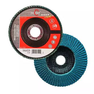   Flexmann For Cut Extreme lamellás csiszolókorong 125x22,2mm, Z100, T29, kúpos, fém-inox, PE-1413