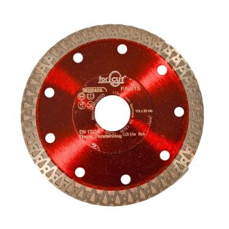   Flexmann For Cut gyémánttárcsa 115x1,2x10x22,2mm, piros, csempe, kőporcelán, A forma, FA-115