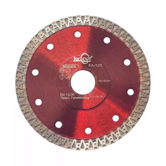   Flexmann For Cut gyémánttárcsa 125x1,2x10x22,2mm, piros, csempe, kőporcelán, A forma, FA-125