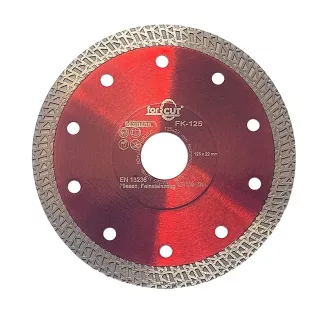   Flexmann For Cut gyémánttárcsa 125x1,2x10x22,2mm, piros, csempe, kőporcelán, K forma, FK-125