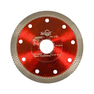   Flexmann For Cut gyémánttárcsa 115x1,2x10x22,2mm, piros, csempe, kőporcelán, R forma, FR-115