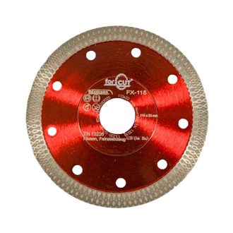   Flexmann For Cut gyémánttárcsa 115x1,2x10x22,2mm, piros, csempe, kőporcelán, X forma, FX-115