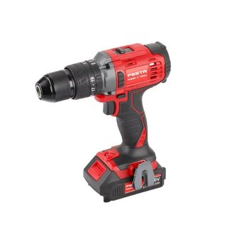   Lev FESTA akkus fúrókalapács kofferban+2db 2,0 Ah akkumulátor+2,4 A töltő, hordozó és bitek(S5,S6x25mm,PH1,PH2x25mm,HSS fúrók 2-2,5-3-4-5-6mm), 28003