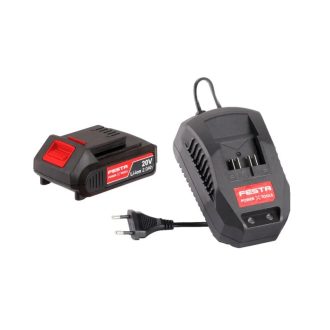   Lev FESTA akku töltő szett (28080 - akku 2,0 Ah, 28085 - akku töltő 20V-2,4A), 28090