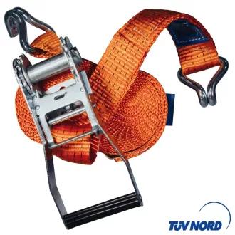   For Cut rögzítő heveder, spanifer 2 részes racsni+kampó 0,7T, 25mmx4m (0,3m+3,7m) 750daN, 07T034R