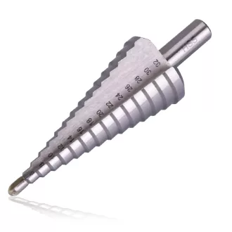  Lev léptető fúrószár DIN 1412C HSS 4-32mm 15 lépcsős, ALU, fém, műanyag, 20494