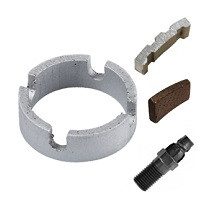 Gyémánt koronafúróhoz, körkivágóhoz szegmens, alkatrész