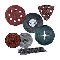 Fibertárcsa, tépőzáras csiszoló, gumihátlap, gyorscsatlakozós tárcsa