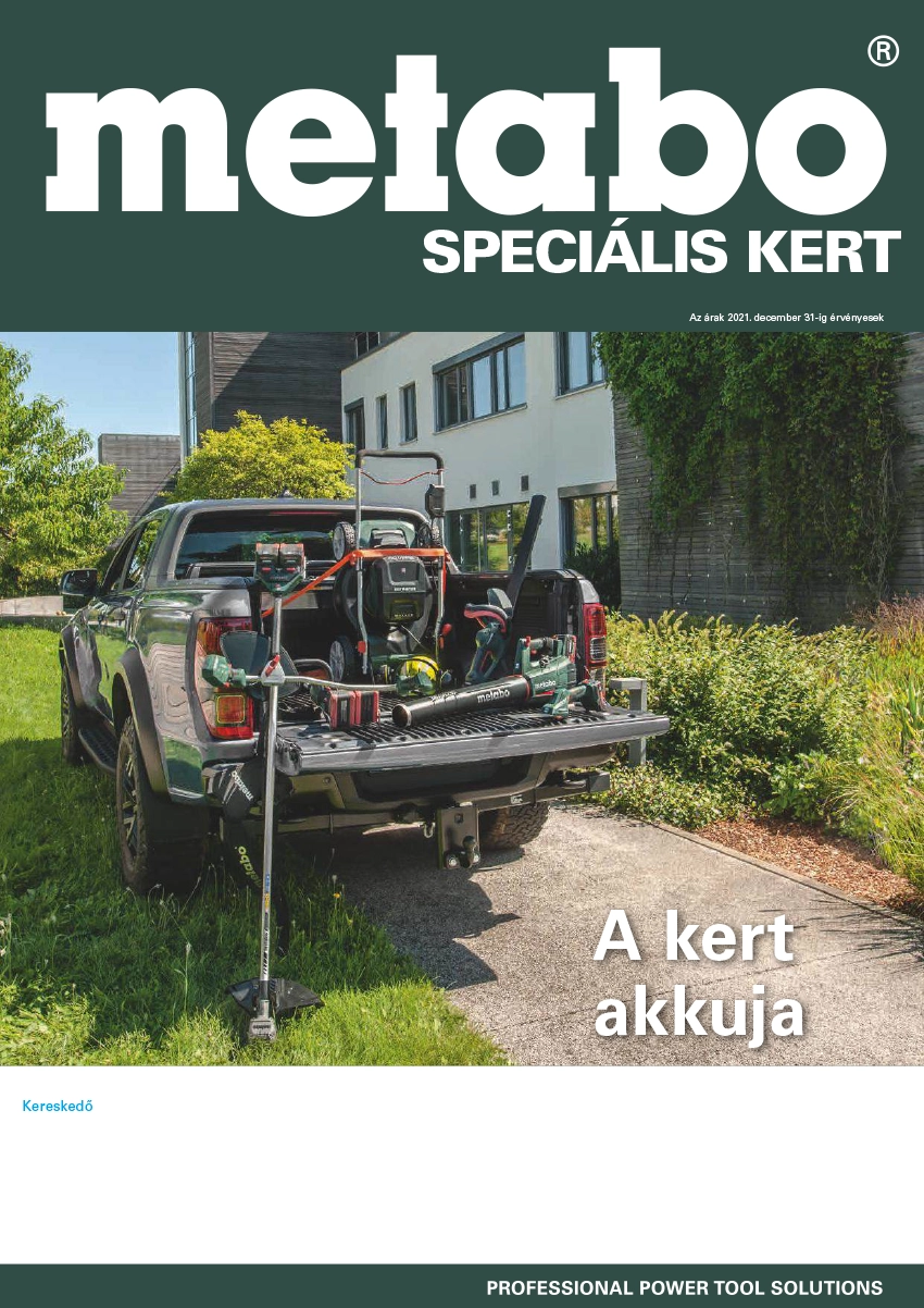 Metabo Speciális kert